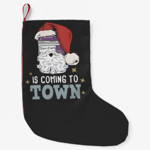 Petite Chaussette De Noël Serviette Sani Noël Infirmière Vacances Médicale I