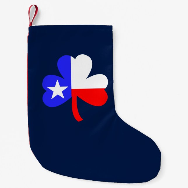 Petite Chaussette De Noël Shamrock du Texas (Devant)