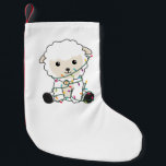 Petite Chaussette De Noël Sheep Christmas Snow Winter Animals Sheeps Adult C<br><div class="desc">The sheep for Christmas with fairy lights. Funny animals with gifts and snow to the holidays. So funny for Christmas in July. Sheep are sweet animals and perfect for Christmas.</div>