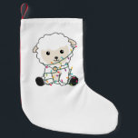 Petite Chaussette De Noël Sheep Christmas Snow Winter Animals Sheeps Adult C<br><div class="desc">The sheep for Christmas with fairy lights. Funny animals with gifts and snow to the holidays. So funny for Christmas in July. Sheep are sweet animals and perfect for Christmas.</div>