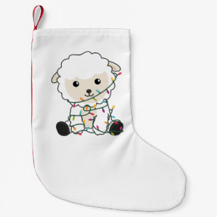 Petite Chaussette De Noël Sheep Christmas Snow Winter Animals Sheeps Adult C