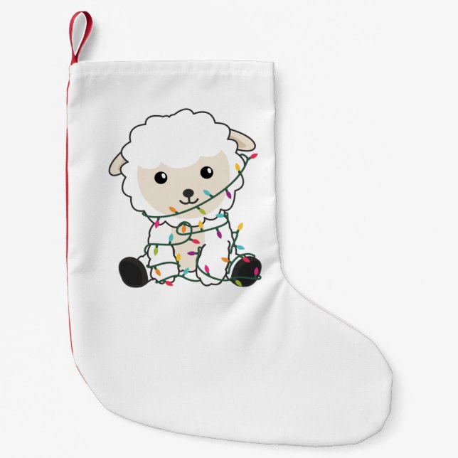 Petite Chaussette De Noël Sheep Christmas Snow Winter Animals Sheeps Adult C (Devant)