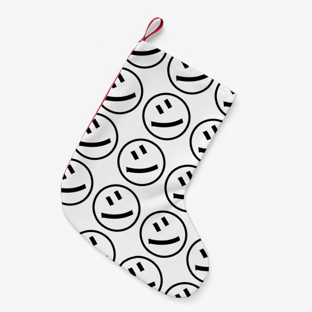Petite Chaussette De Noël ㋛ Shi Kana Katakana Smiling Emoji / Emoticon (Devant (Accrochage))
