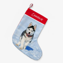 Sibérie Husky Christmas Stocking