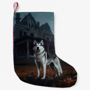 Petite Chaussette De Noël Sibérie Husky Halloween effraie