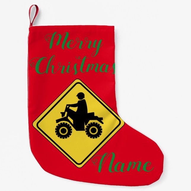 Petite Chaussette De Noël SIGNE DE BOUGEON ATV Thunder_Cove (Devant)