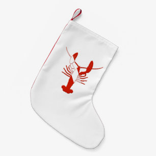 Petite Chaussette De Noël Silhouette de la plongée du homard