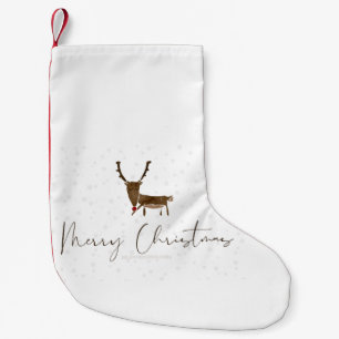 Petite Chaussette De Noël Silhouette de renne en ligne artistique de Slipper
