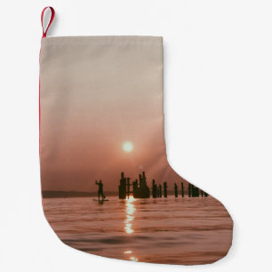 PETITE CHAUSSETTE DE NOËL SILHOUETTE PHOTO DE LA PERSONNE TITULAIRE DU BATEA