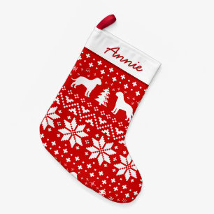 Petite Chaussette De Noël Silhouettes de Bullmastiff Motif Amoureux de Chien