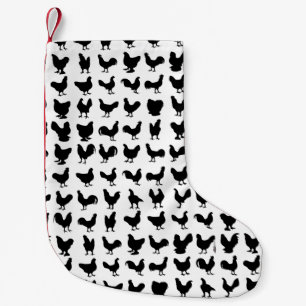 Petite Chaussette De Noël Silhouettes de poulet