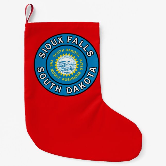 Petite Chaussette De Noël Sioux Falls Dakota du Sud (Devant)