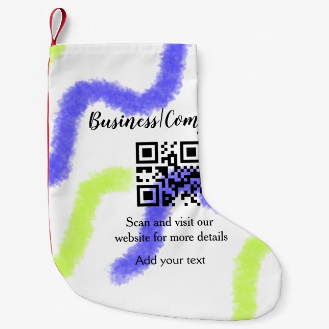 Petite Chaussette De Noël site web simple de société commerciale code-barres (Devant)