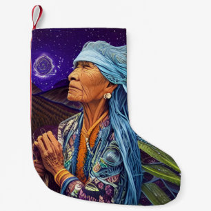 Petite Chaussette De Noël Sky Road Walker Native American Imaginaire Art