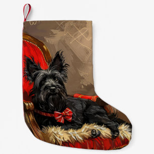 Petite Chaussette De Noël Skye Terrier Chien Festif de Noël
