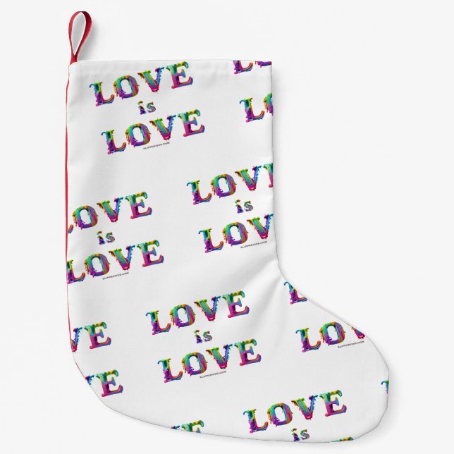 Petite Chaussette De Noël SlipperyJoe amour est l'amour goutte à goutte de f (Devant)