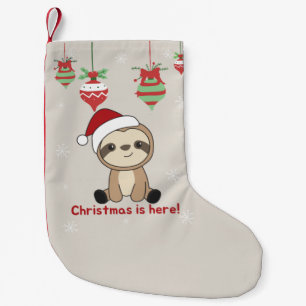 Petite Chaussette De Noël Sloth Noël Neige Hiver Animaux Sloths Small C