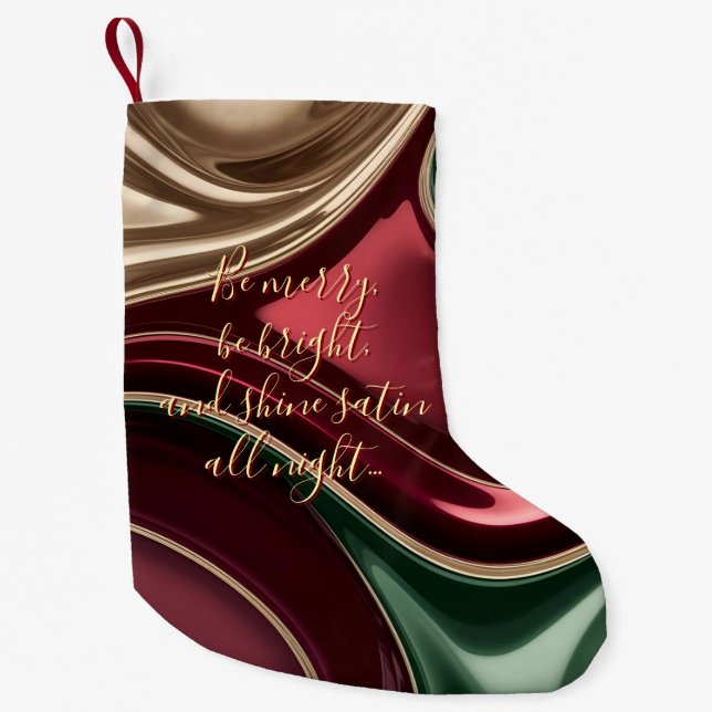 Petite Chaussette De Noël Small Christmas stocking in stylish graphic (Devant)