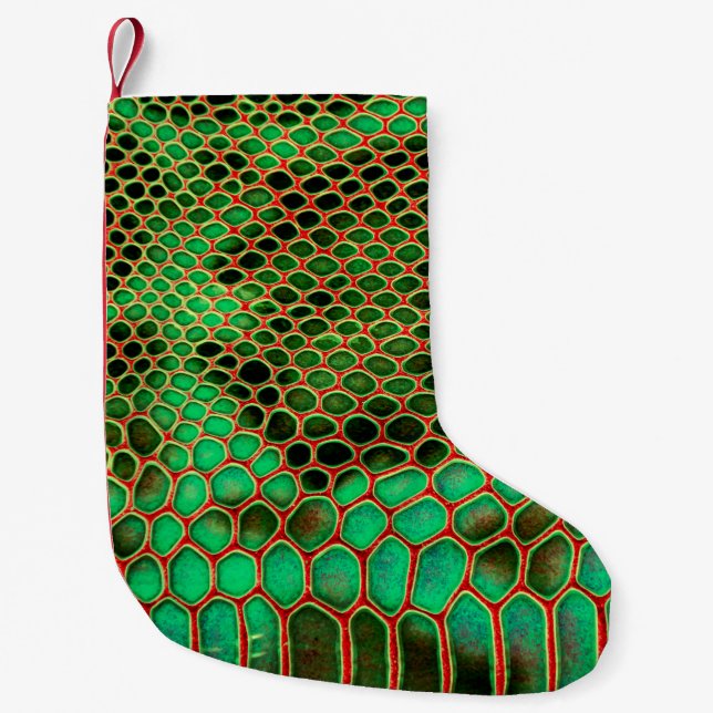 Petite Chaussette De Noël Snake skin background (Devant)
