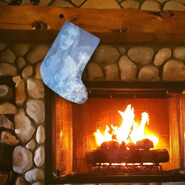 Petite Chaussette De Noël Snow Queen Christmas Fantasy Artwork (Créateur téléchargé)