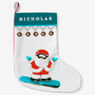 Petite Chaussette De Noël Snowboard Snowboard