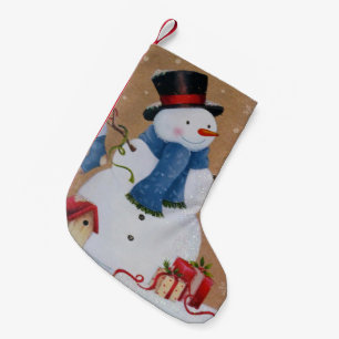 Petite Chaussette De Noël Snowman