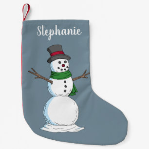 Petite Chaussette De Noël Snowman