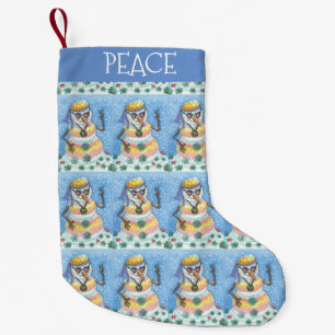 Petite Chaussette De Noël SNOWMAN super, SIGNE DE PAIX, HIPPIES AIMER TIE DY