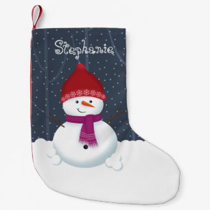 Petite Chaussette De Noël Snowman Winter Wonderland