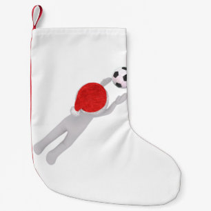 Petite Chaussette De Noël soccer santa claus stockage de noël