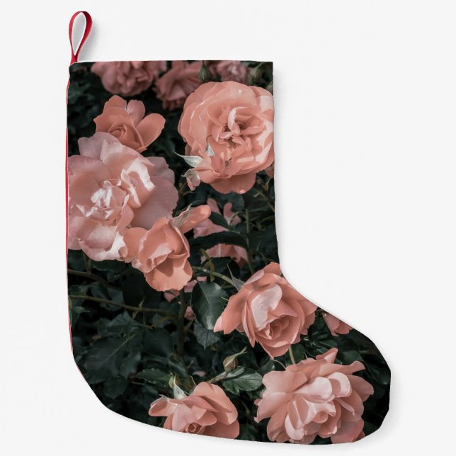 Petite Chaussette De Noël Soft Pastel Rose Garden (Devant)