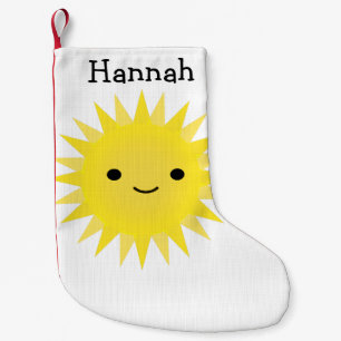 Petite Chaussette De Noël Soleil souriant Cute Kawaii