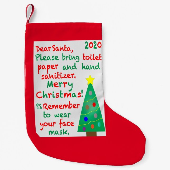 Petite Chaussette De Noël Souvenir de 2020 (Devant)