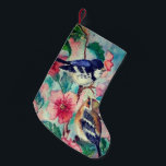 Petite Chaussette De Noël Sparrows Christmas Stocking - Painting<br><div class="desc">Courtship - Watercolor Painting Christmas Stocking</div>