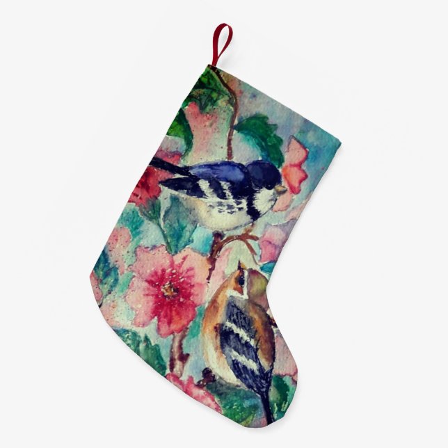 Petite Chaussette De Noël Sparrows Christmas Stocking - Painting (Devant (Accrochage))