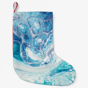 Petite Chaussette De Noël Splash couleur : Acrylique Abstrait Arrière - plan
