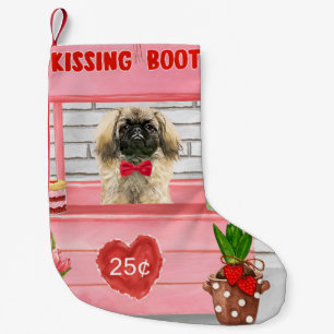 Petite Chaussette De Noël stand de baisers de la Saint-Valentin pour pékinoi