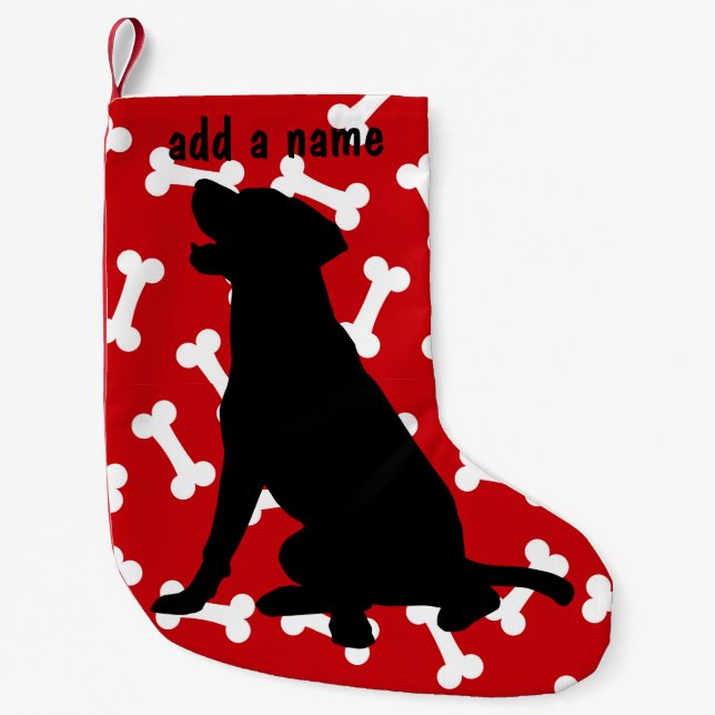 Petite Chaussette De Noël Stockage de labrador retriever (Devant)