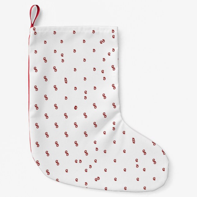 Petite Chaussette De Noël Stockage de Noël (Devant)