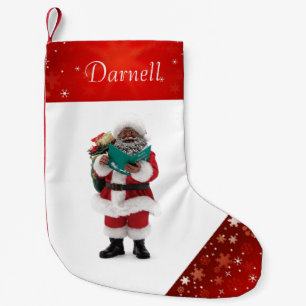 Petite Chaussette De Noël Stockage de Noël personnalisé aux Père Noël en Afr