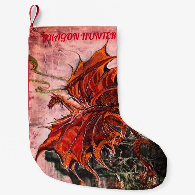 PETITE CHAUSSETTE DE NOËL STOCKAGE DES DRAGONS (Devant)