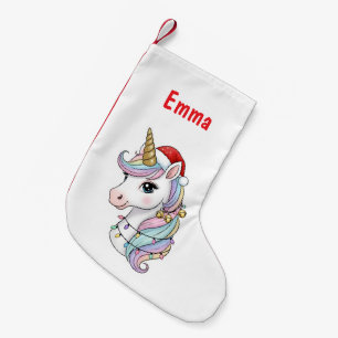 Petite Chaussette De Noël Stocking de la licorne de Noël