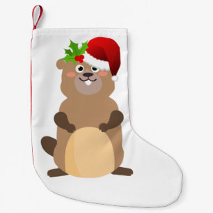 Petite Chaussette De Noël Stocks de gopher de Noël du Père Noël