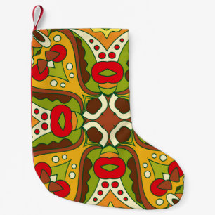 Petite Chaussette De Noël Style ethnique oriental Motif sans couture