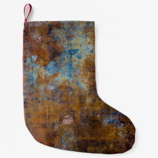 Petite Chaussette De Noël Surface en bois Brown et rose