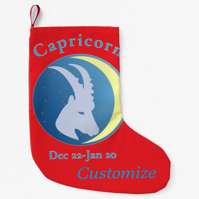 Petite Chaussette De Noël Symbole Capricorne Thunder_Cove (Devant)
