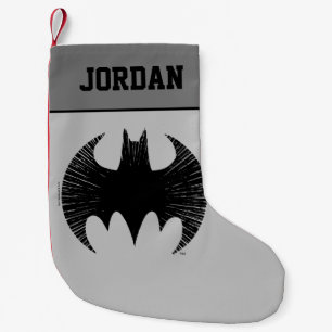 Petite Chaussette De Noël Symbole de Batman Logo Streak