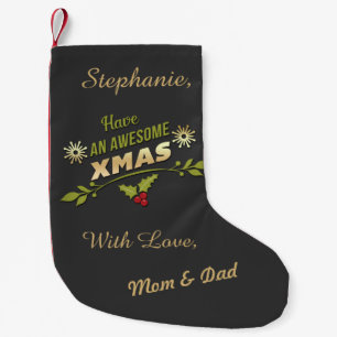 Petite Chaussette De Noël Tableau impressionnant personnalisé de vacances d