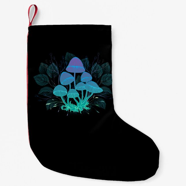 Petite Chaussette De Noël Tabourets dans Bushes (Devant)