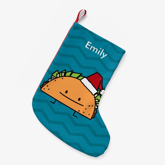 Petite Chaussette De Noël Taco portant le Salsa de viande de coquille de (Devant (Accrochage))